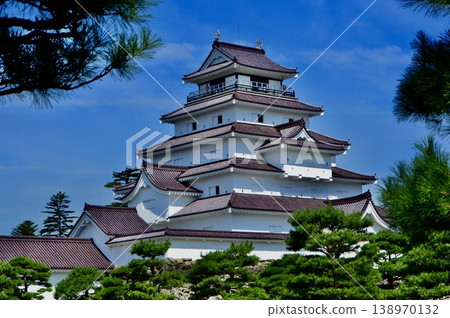 Aizuwakamatsu Castle (Tsuruga Castle) castle tower (Otemachi, Aizuwakamatsu City, Fukushima Prefecture) Aizuwakamatsu Castle (Tsuruga Castle) castle tower (Otemachi, Aizuwakamatsu City, Fukushima Prefecture) 138970132