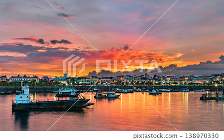 Casco Viejo, the historic district of Panama City at sunset Casco Viejo, the historic district of Panama City at sunset 138970330