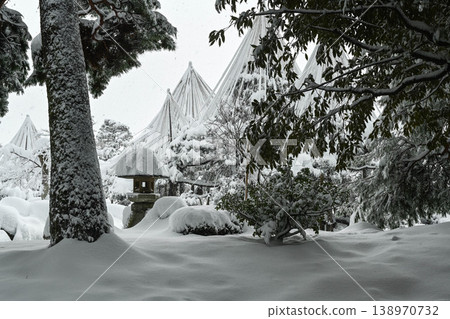 雪景美麗的兼六園 雪景美麗的兼六園 138970732
