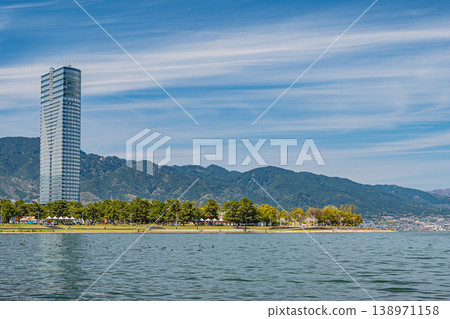 琵琶湖景色,滋賀郡大津市 琵琶湖景色,滋賀郡大津市 138971158