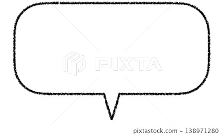 Simple speech bubble (inside the bubble: white background, outside the bubble: transparent background) Simple speech bubble (inside the bubble: white background, outside the bubble: transparent background) 138971280
