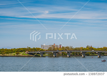 琵琶湖岸邊景色,滋賀縣草津市 琵琶湖岸邊景色,滋賀縣草津市 138972037