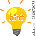 Light bulb, electricity, hint icon 138972078