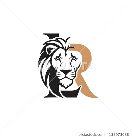 Majestic Lion Head Letter R Corporate Brand Identity Design 138973088
