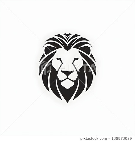 Majestic Lion Head Logo Design Illustrating Power and Strength 138973089