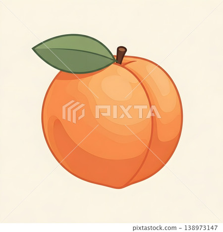 Delicious Ripe Peach Fruit with Green Leaf Healthy Food Delicious Ripe Peach Fruit with Green Leaf Healthy Food 138973147