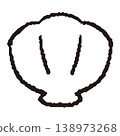 貝殼的簡單線條畫 138973268