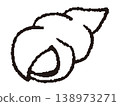 貝殼的線條畫 138973271