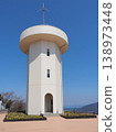 「上守山展望台」（位於山口縣上守町）外形像一座白色燈塔。 138973448