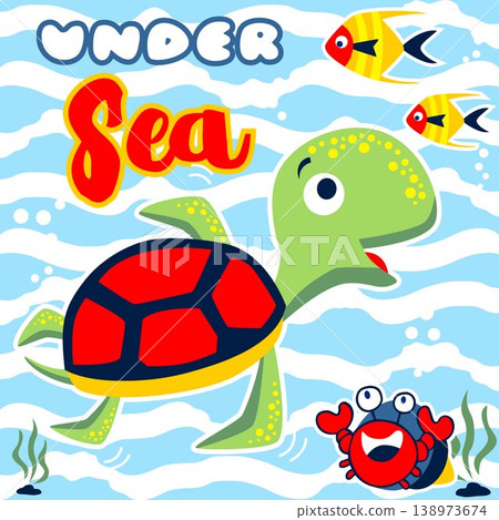 funny marine animals cartoon funny marine animals cartoon 138973674