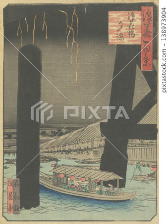 One Hundred Views of Naniwa: Evening Cool at Naniwa Bridge One Hundred Views of Naniwa: Evening Cool at Naniwa Bridge 138973904