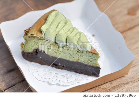 matcha cake or matcha cheesecake or matcha mousse or matcha and chocolate mousse cake matcha cake or matcha cheesecake or matcha mousse or matcha and chocolate mousse cake 138973960