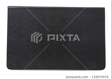 Black leather texture background with transparent edges 138974478