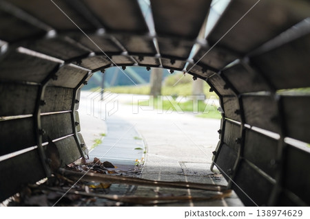 Tunnel Vision Architecture Leading to Nature Scenery Tunnel Vision Architecture Leading to Nature Scenery 138974629