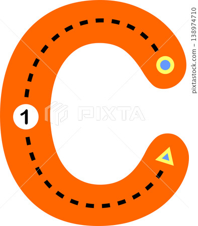 Educational lowercase letter C tracing worksheet for kids. Suitable for preschool and early learning handwriting practice. Educational lowercase letter C tracing worksheet for kids. Suitable for preschool and early learning handwriting practice. 138974710
