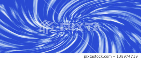 An illustration of white smoke swirling against a blue background. 138974719