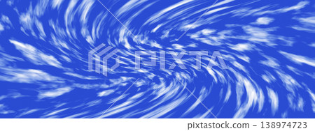 An illustration of white smoke swirling against a blue background. 138974723