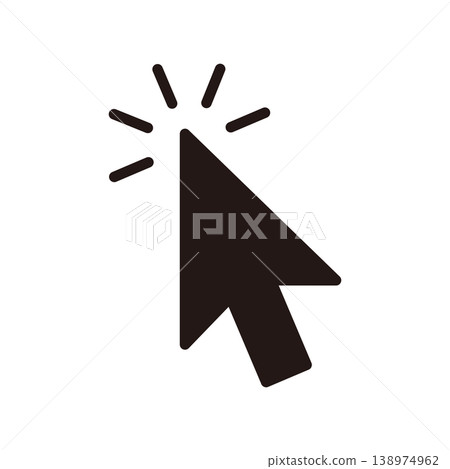 Black mouse cursor icon Black mouse cursor icon 138974962