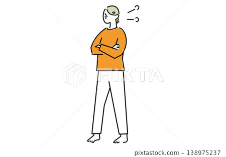憤怒的女人，雙手交叉 138975237