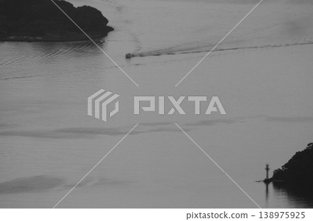 Ship going over the sea Ship going over the sea 138975925