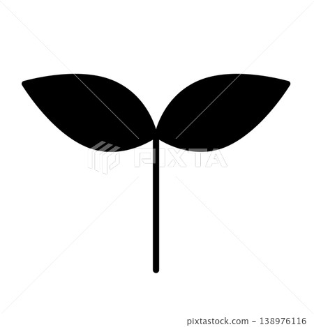 新芽的簡單圖示插圖 001 新芽的簡單圖示插圖 001 138976116