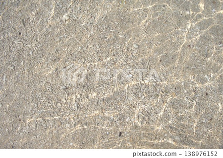 Coral sand and shimmering light visible at the bottom of the beautiful seawater. 138976152