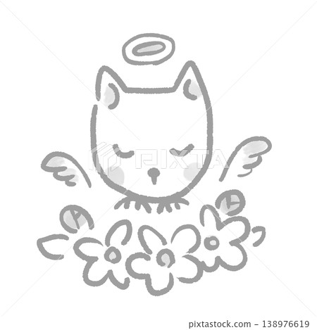 Illustration of a dog funeral Illustration of a dog funeral 138976619