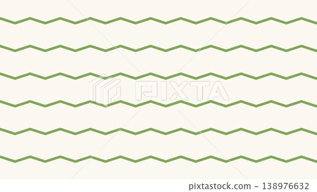 Ivory background with large green zigzag lines. Ivory background with large green zigzag lines. 138976632