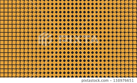 Orange and black radial rectangle pattern background Orange and black radial rectangle pattern background 138976651