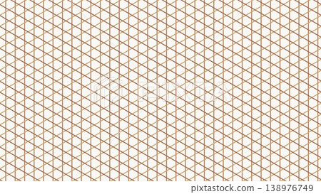 Gold x Brown Hexagonal Isometric Grid on White Background Gold x Brown Hexagonal Isometric Grid on White Background 138976749