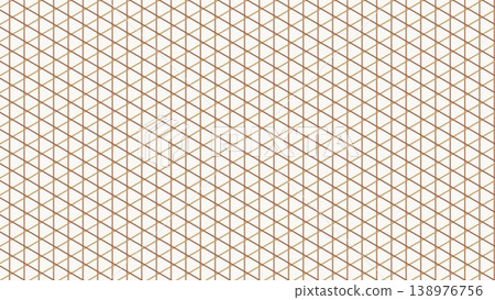Gold triangular grid pattern design material on a white background Gold triangular grid pattern design material on a white background 138976756
