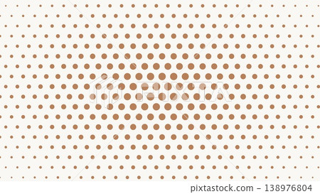 Terracotta halftone dot wave pattern background Terracotta halftone dot wave pattern background 138976804
