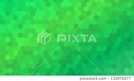 Vivid Green Hexagonal Honeycomb Abstract Background 138976877