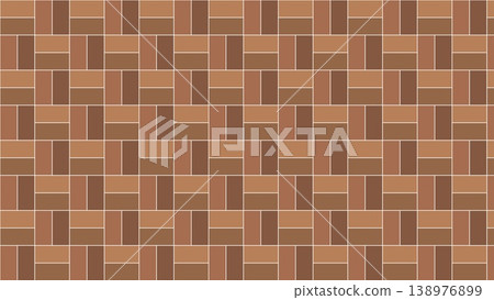 Brown brick-patterned tile background material Brown brick-patterned tile background material 138976899