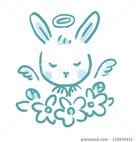 兔子升天的插圖 兔子升天的插圖 138976932