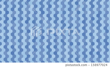 Blue hexagonal wave vertical stripe honeycomb abstract background material Blue hexagonal wave vertical stripe honeycomb abstract background material 138977024
