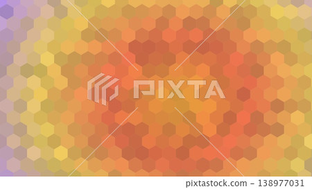 Orange radial hexagon gradient background Orange radial hexagon gradient background 138977031