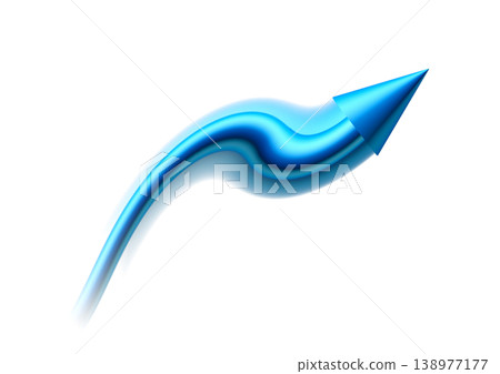The blue arrow conveys a sense of speed and represents business growth and evolution. The blue arrow conveys a sense of speed and represents business growth and evolution. 138977177