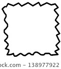 Blank torn paper frame with jagged edges, suitable for text or graphic design, isolated on a white background 138977922
