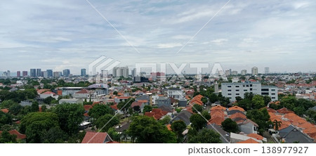 Residential settlements in the city center 138977927