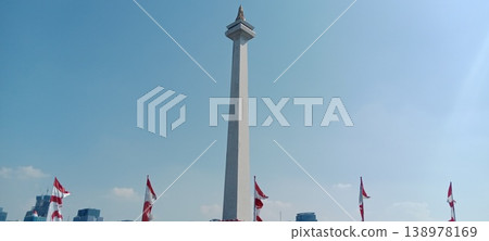 Monas monument in Jakarta city Monas monument in Jakarta city 138978169