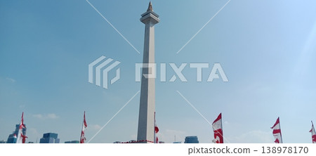 Monas monument in Jakarta city Monas monument in Jakarta city 138978170