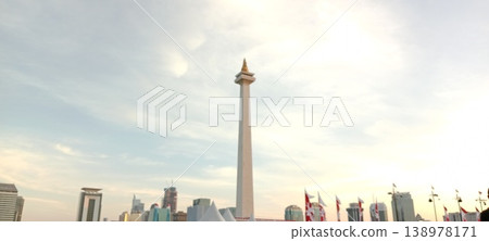 Monas monument in Jakarta city Monas monument in Jakarta city 138978171