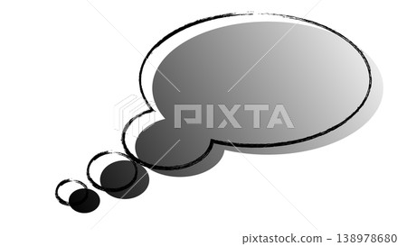 gray gradient speech bubble gray gradient speech bubble 138978680