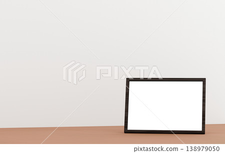 3D material_Photo frame_White background 3D material_Photo frame_White background 138979050