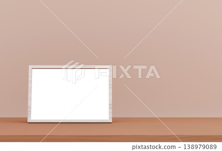 3D材質_相框_米色背景 3D材質_相框_米色背景 138979089