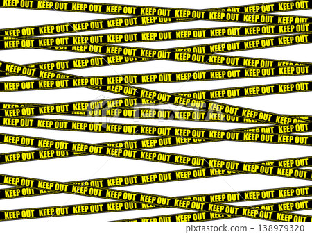 Background material for "No Entry" sign tape 138979320