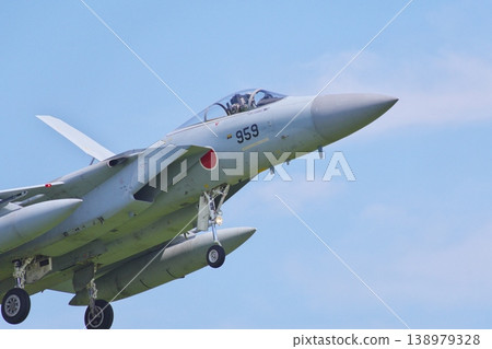 Air Self-Defense Force F-15J preparing to land Air Self-Defense Force F-15J preparing to land 138979328