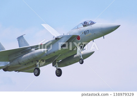 Air Self-Defense Force F-15J preparing to land Air Self-Defense Force F-15J preparing to land 138979329