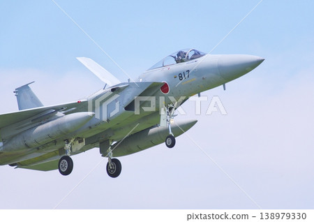 Air Self-Defense Force F-15J preparing to land Air Self-Defense Force F-15J preparing to land 138979330